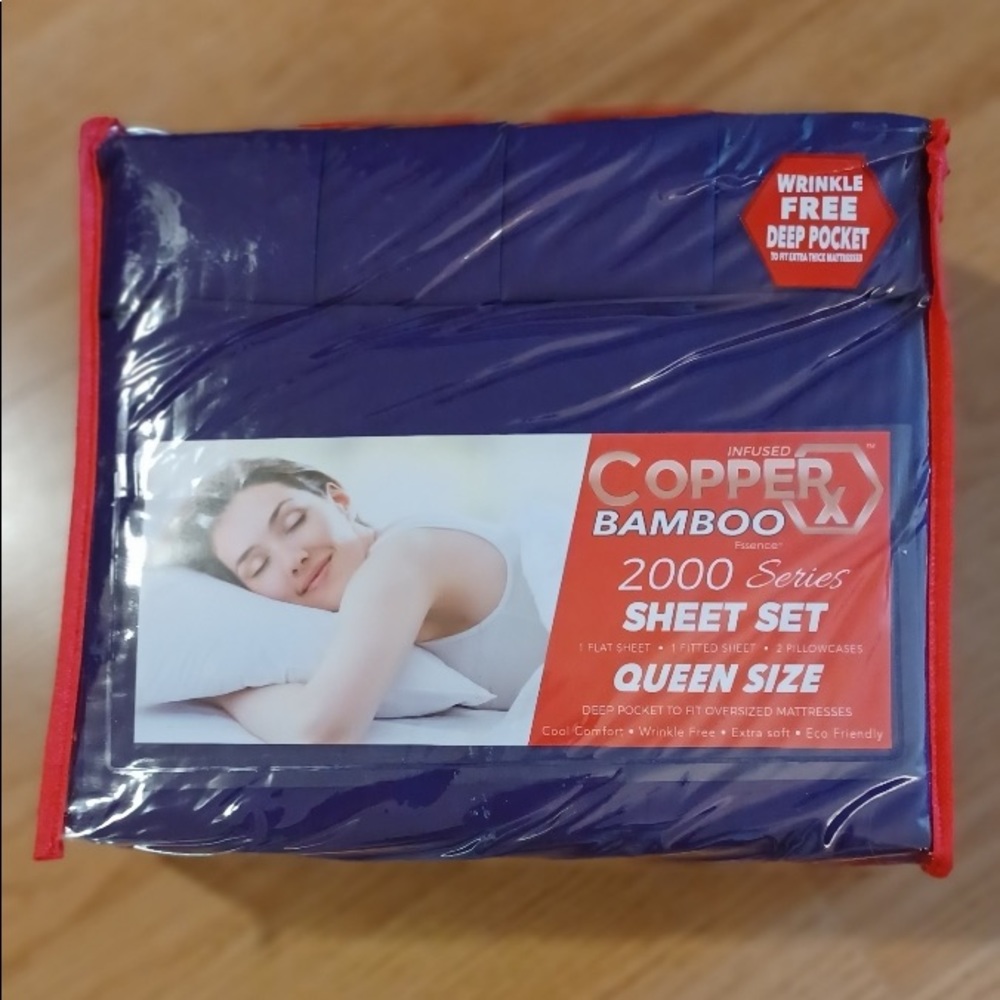 🆕NWT Copper Bamboo 4-PC Sheet Set